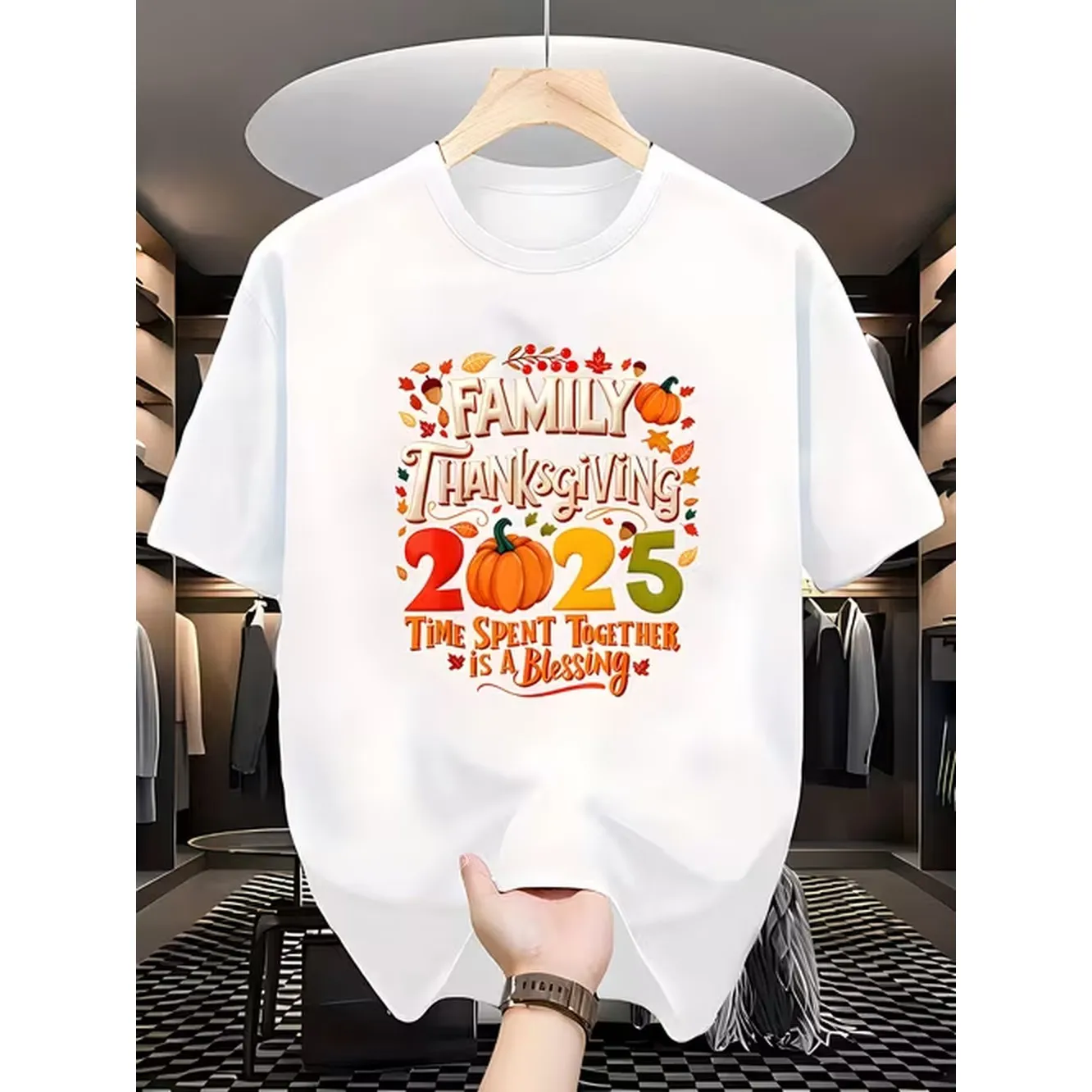 Street Fashion Events - Erkek Tişörtü Beyaz Saf Pamuk Yuvarlak