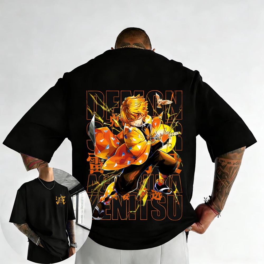 Street Fashion In Japan - Artı Boyutu Demon Slayer Yaz Anime