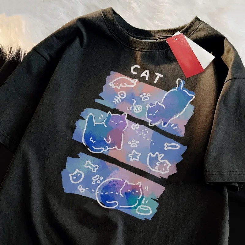 Street Fashion Japan 2025 - ZAZOMDE Manga Baskı erkek Büyük Boy