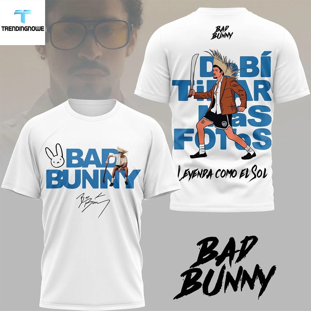 Foto Street Fashion - 3D Baskılı Bad Bunny Debi Tirar