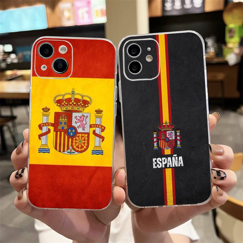 Street Fashion Store - S-Spanyol İspanyol Bayrağı Sanatı Telefon Kılıfı