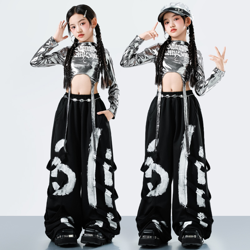 Street Fashion Hip Hop - Kore Y2K Çocuklar Streetwear Tarzı Hip