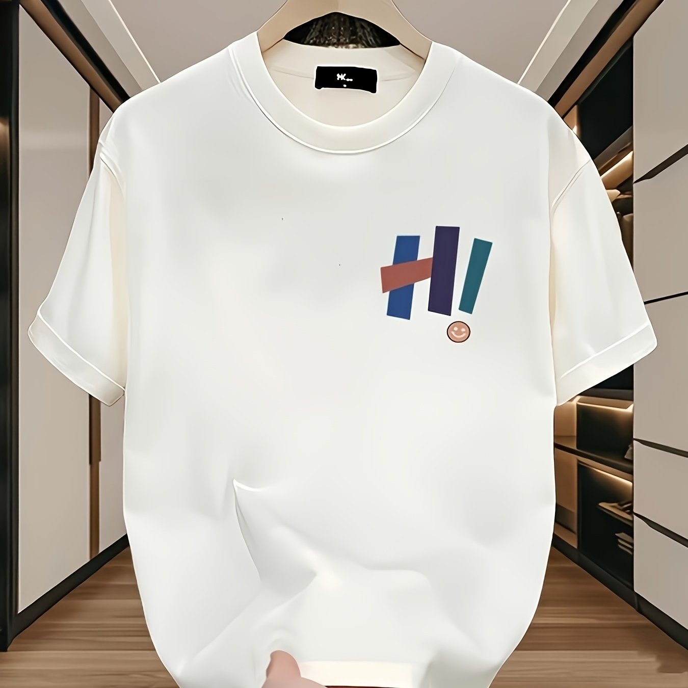 Street Fashion Urban - Erkek tişörtü, %100 pamuk, desenli baskılı,