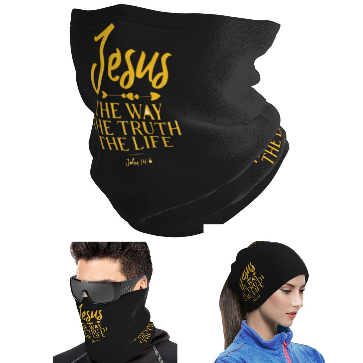 Bandana Multi Way - Yohanna 14:6 İsa Yol, Hakikat ve