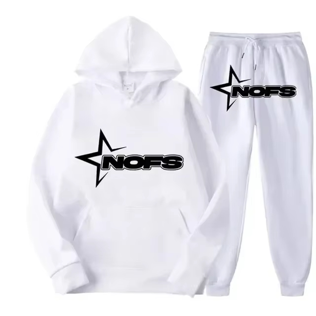 Street Fashion Outfit - 2026 Streetwear Erkek Kapüşonlu Sweatshirt Eşofman