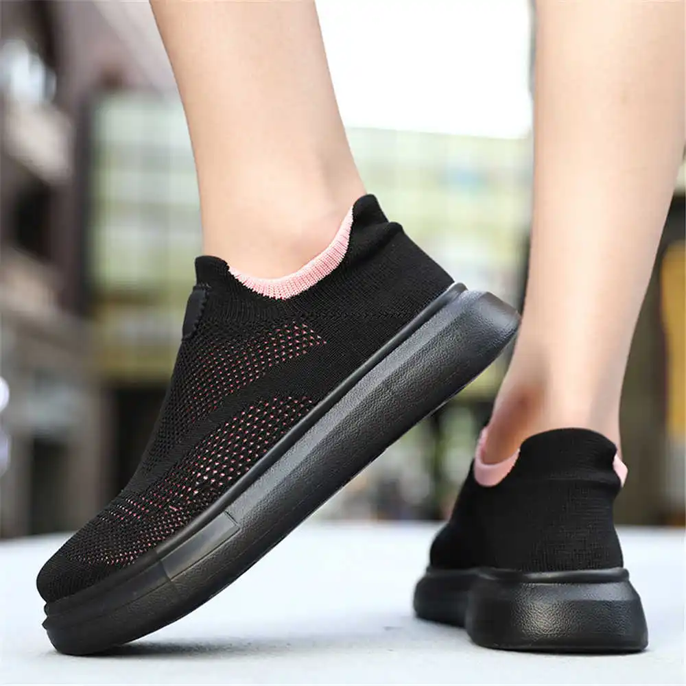 Guangzhou Street Fashion - Platform çorap kahverengi ayakkabı kadın kaykay
