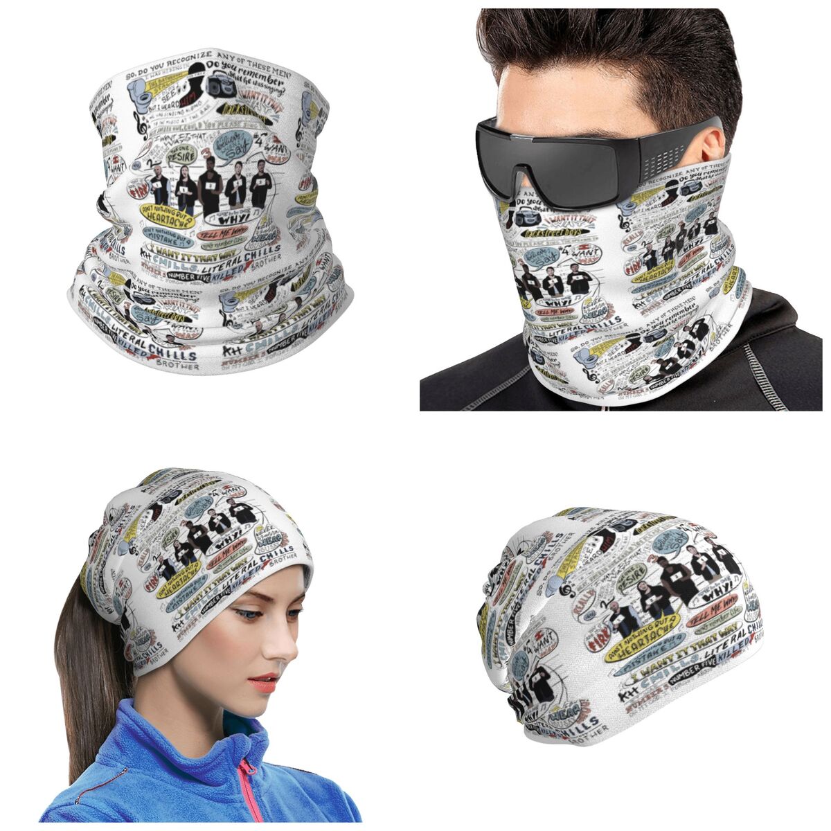 Bandana Multi Way - Ben Öyle İstiyorum B99 Renkli Bandana