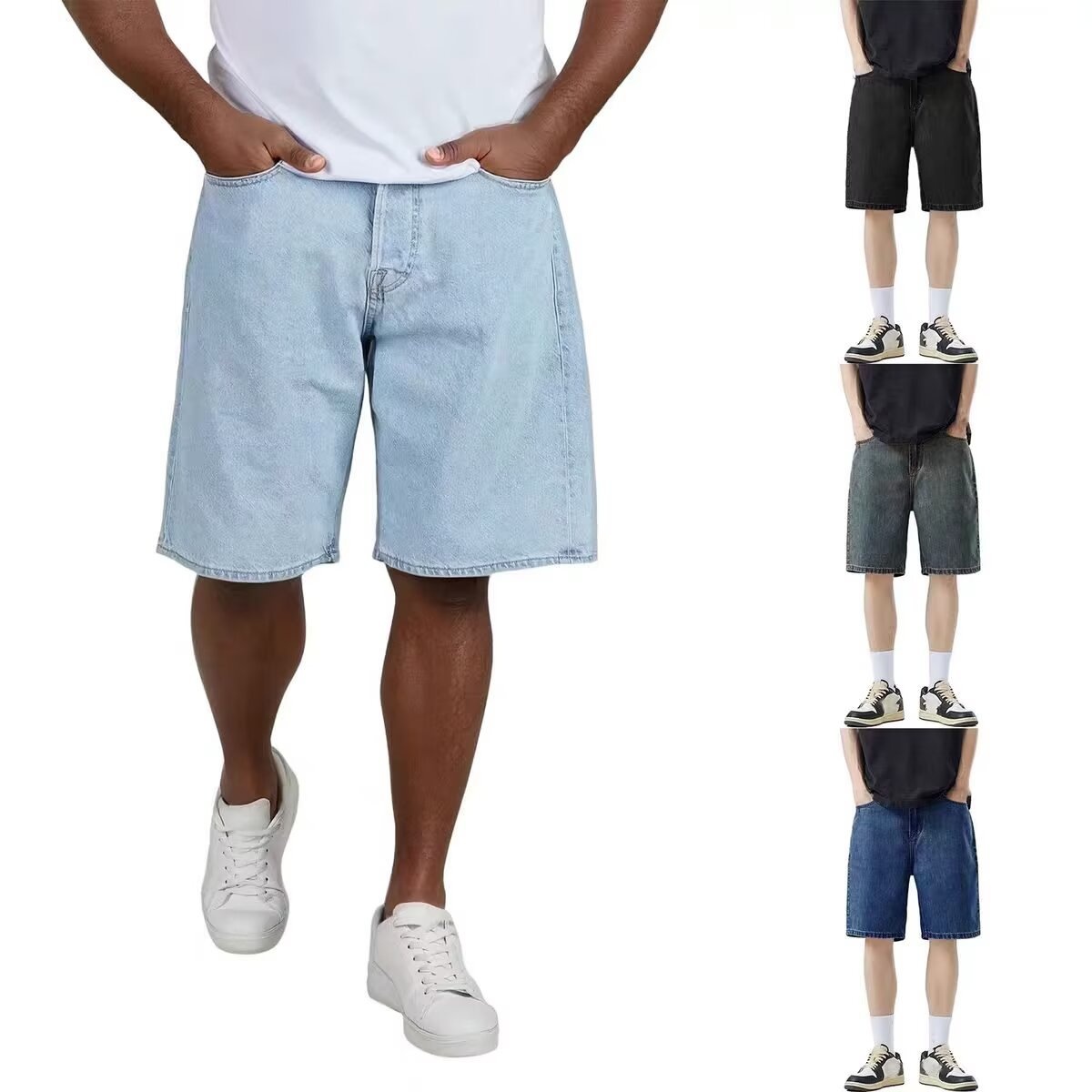 Street Fashion Urban - Erkek Kot Şort Yazlık İnce Hafif