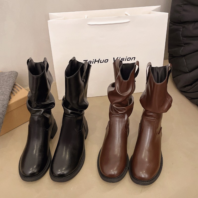 Kış yeni stil bol geniş topukl - Street Fashion Winter 2025 incelemesi ve fiyatı