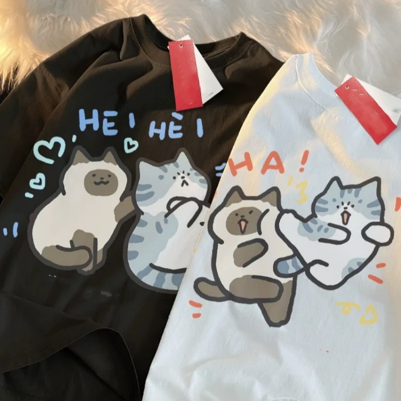 ZAZOMDE 2025 Komik Kedi Baskı  - Street Fashion Japan 2025 incelemesi ve fiyatı