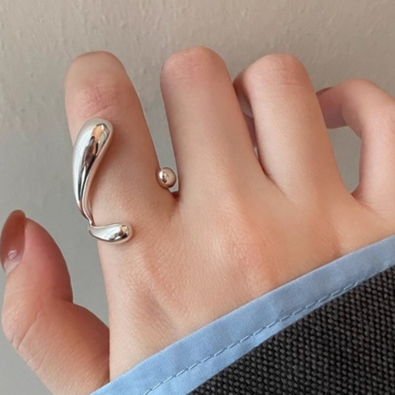 PANJBJ 925 ayar gümüş düzensiz - Street Fashion Rings incelemesi ve fiyatı