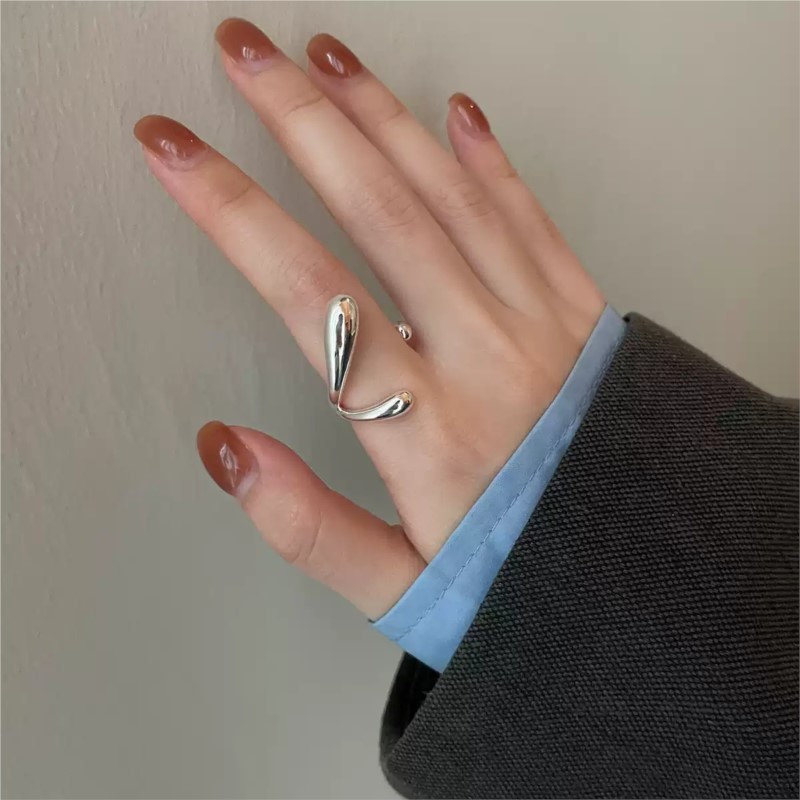 PANJBJ 925 ayar gümüş düzensiz - Street Fashion Rings incelemesi ve fiyatı