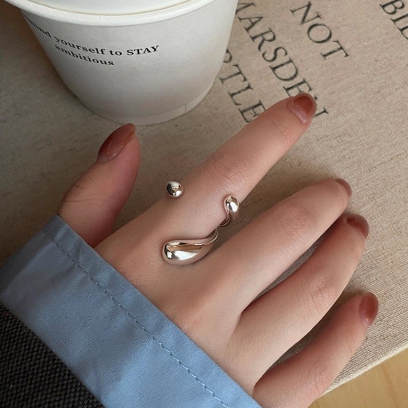 PANJBJ 925 ayar gümüş düzensiz - Street Fashion Rings incelemesi ve fiyatı
