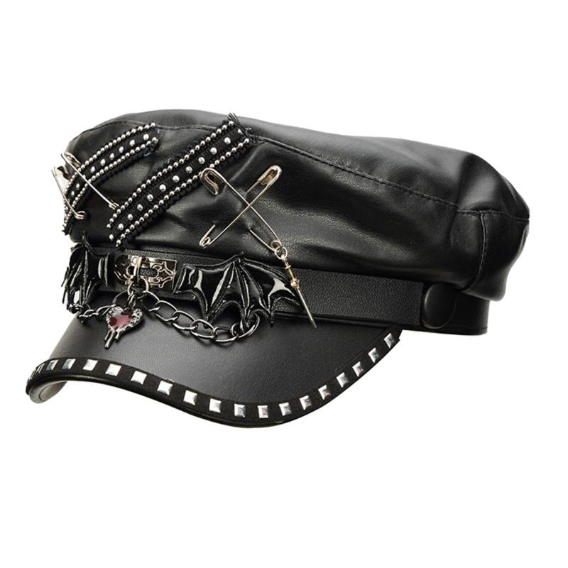 39BB Punk Stilleri PU Deri New - Street Fashion Events incelemesi ve fiyatı