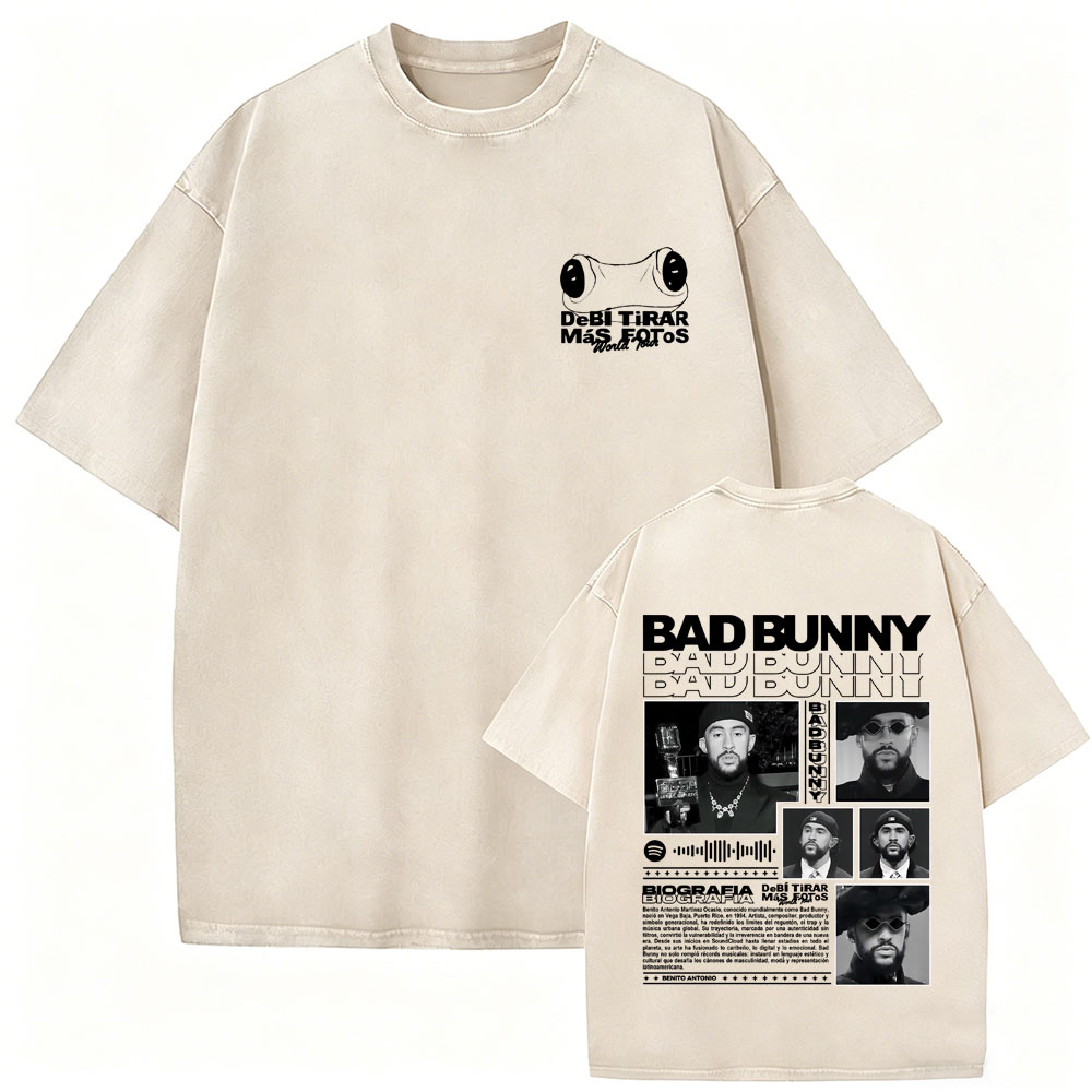 Rapper Bad Bunny Vintage Yıkan - Foto Street Fashion incelemesi ve fiyatı