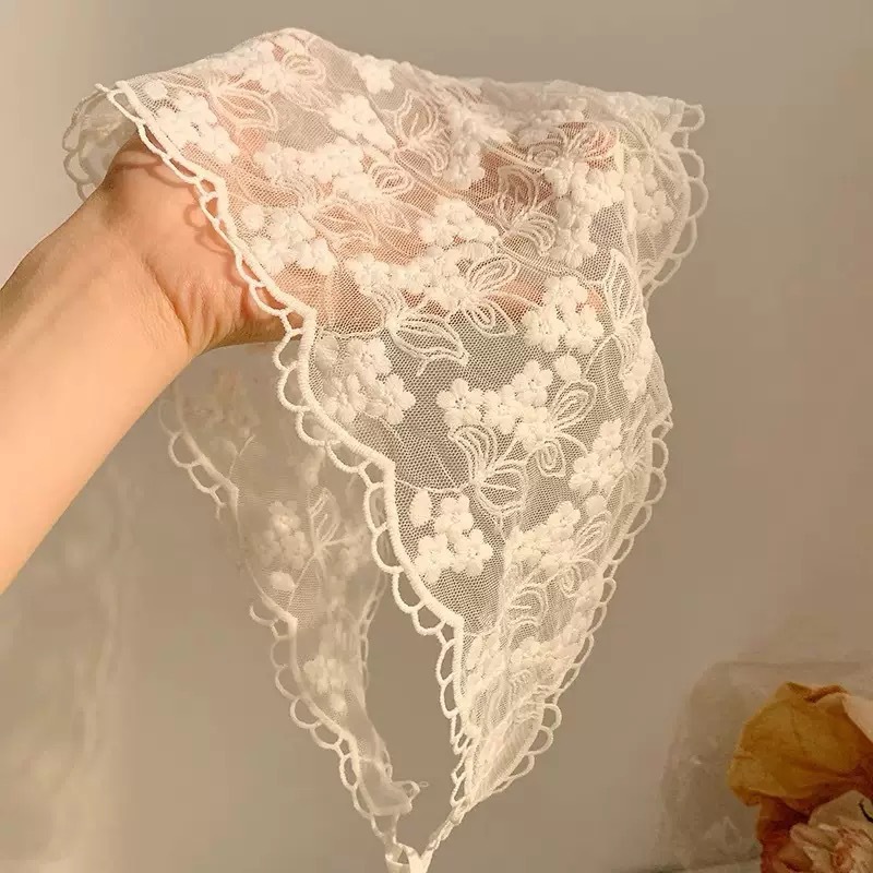 Üçgen Dantel Bandana Krem Beya - Bandana Multi Way incelemesi ve fiyatı