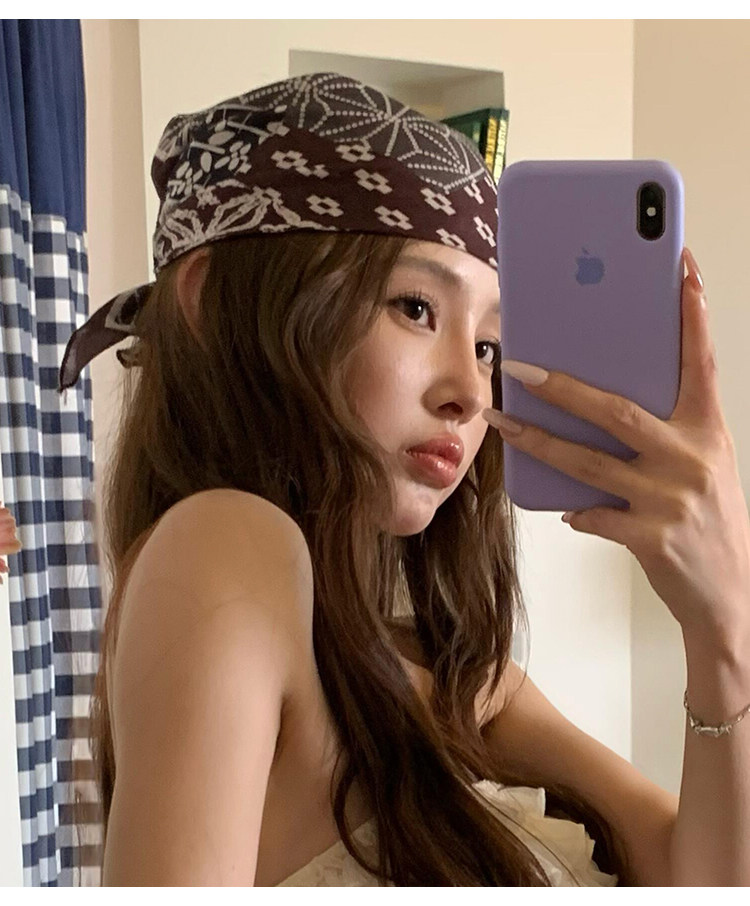 Vintage Kaju Çiçeği Desenli Ka - Bandana Multi Way incelemesi ve fiyatı