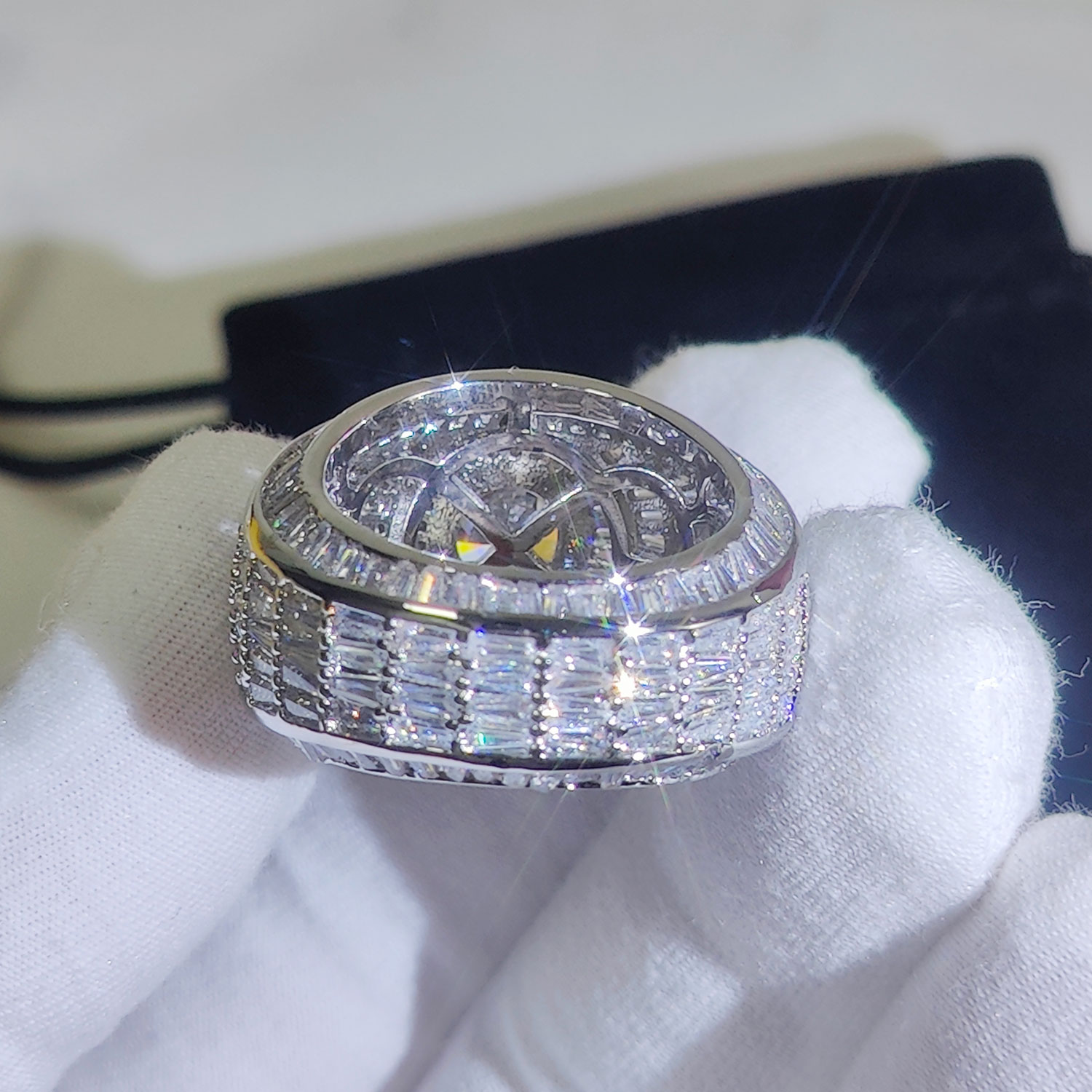 Gümüş/18k altın kaplama küme H - Street Fashion Rings incelemesi ve fiyatı