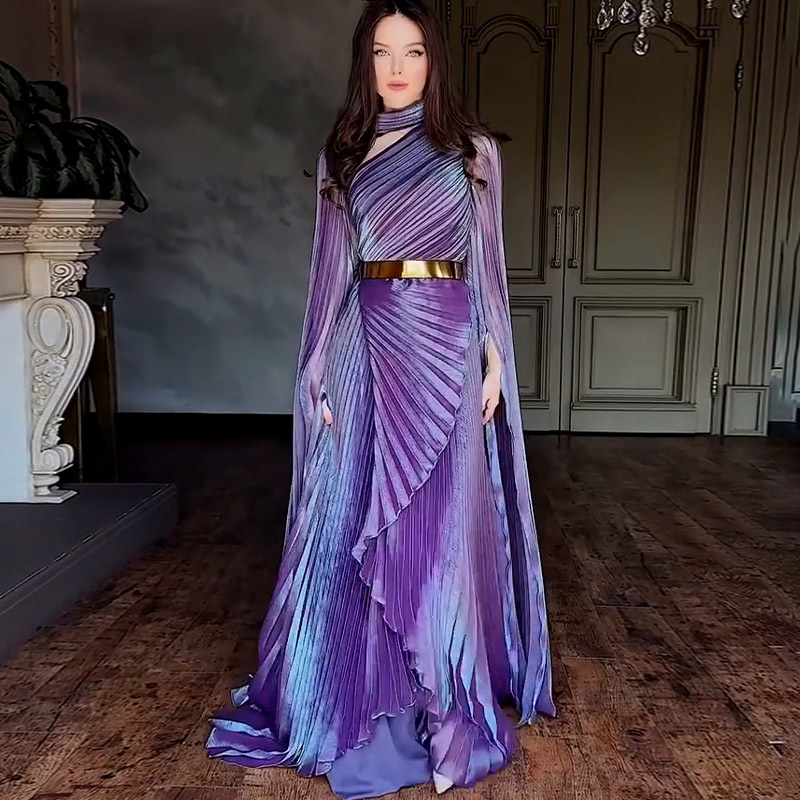 Moda Gradyan Baskılı Katlamalı - Guangzhou Street Fashion incelemesi ve fiyatı