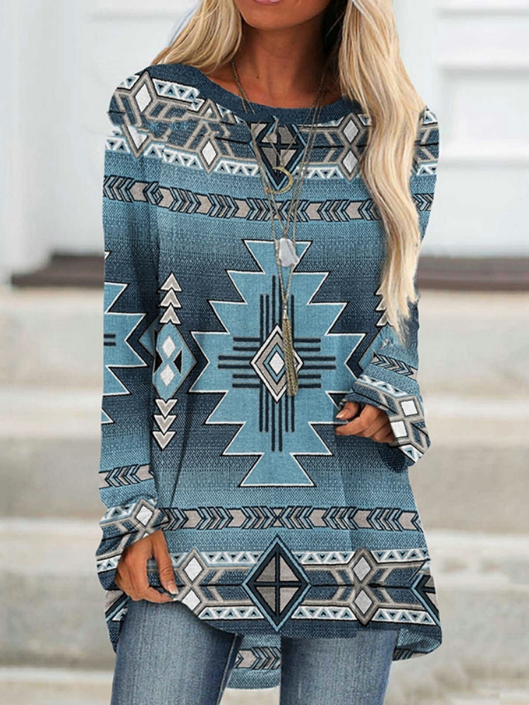 Retro Tribal Baskılı Açık Hava - Street Fashion Urban incelemesi ve fiyatı