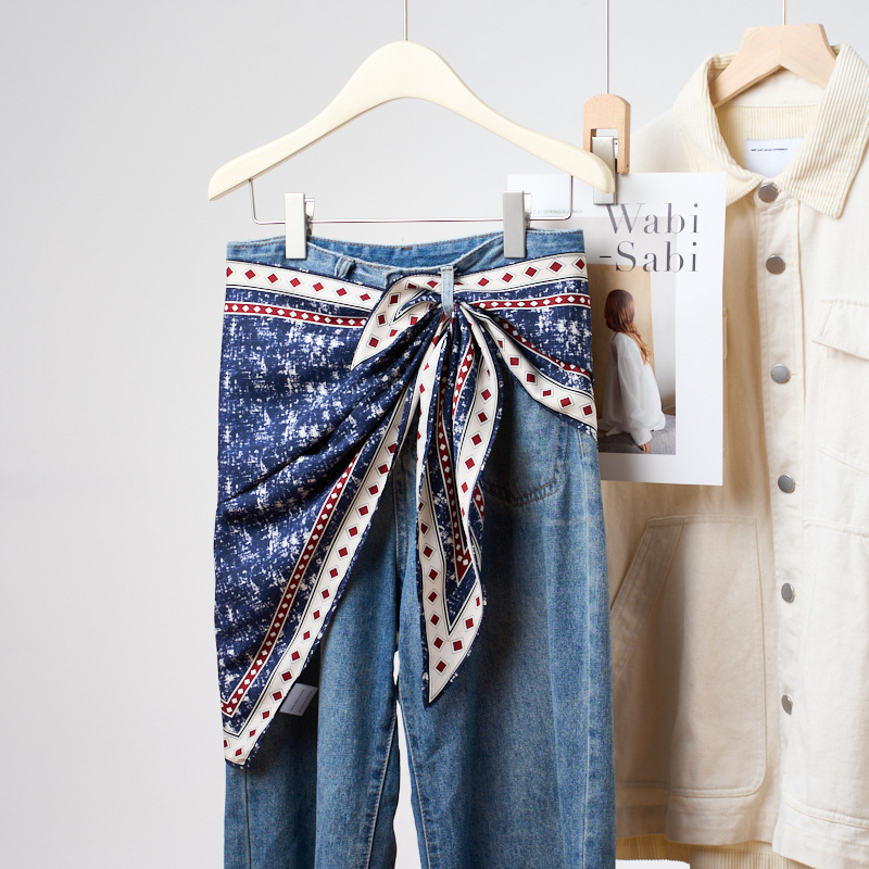 Denim Mavi Üçgen Eşarp Yeni Ba - Bandana Multi Way incelemesi ve fiyatı