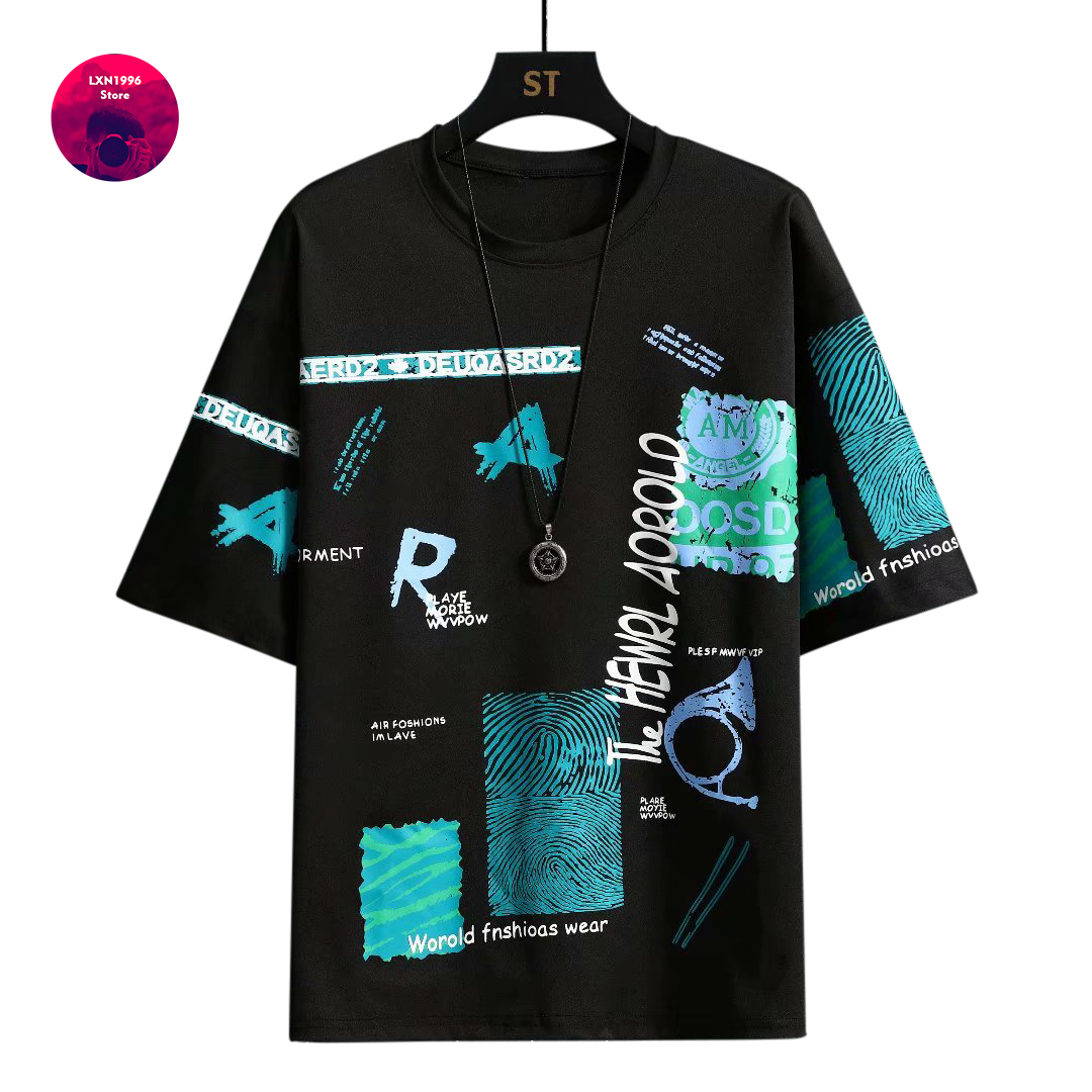Erkekler Harajuku grafik siyah - Street Fashion Japan Brand incelemesi ve fiyatı