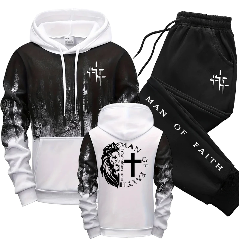 Man of Faith Desenli Erkek Tak - Street Fashion Outfit incelemesi ve fiyatı