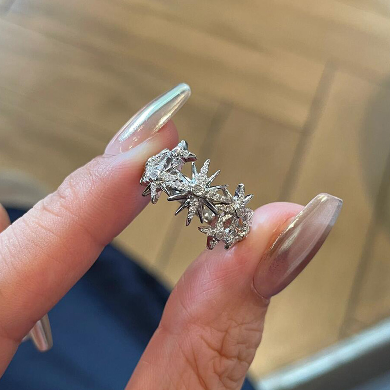 Hip hop tarzı trend tam elmas  - Street Fashion Rings incelemesi ve fiyatı